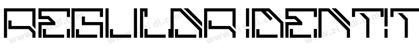 Regular Identity H字体转换